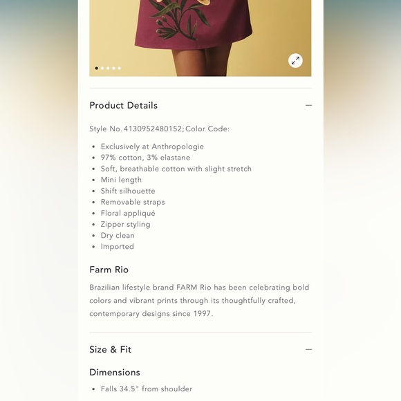 FARM Rio Purple Dress with Yellow Floral Design - Picture 13 of 13